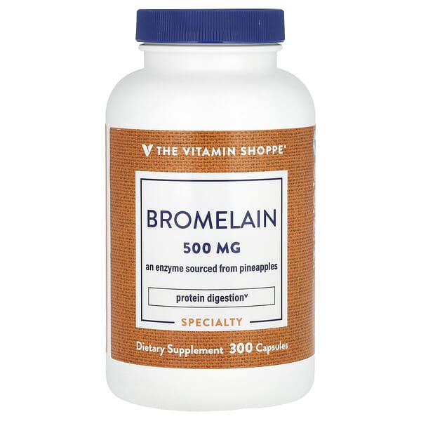 The Vitamin Shoppe Bromelain, 500 mg, 300 Capsules