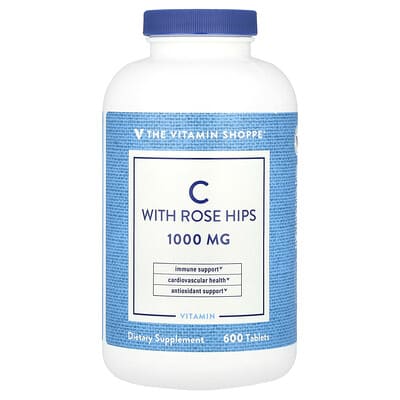 The Vitamin Shoppe, Vitamin C with Rosehip, 600 Tablets