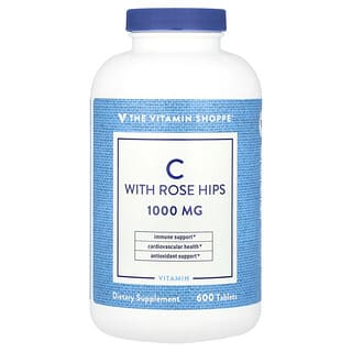 The Vitamin Shoppe, Vitamin C with Rose Hips, 600 Tablets