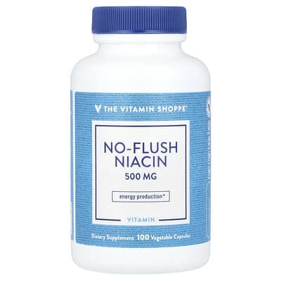 The Vitamin Shoppe, Flushing-Free Niacin, 500 mg, 100 Vegetarian Capsules