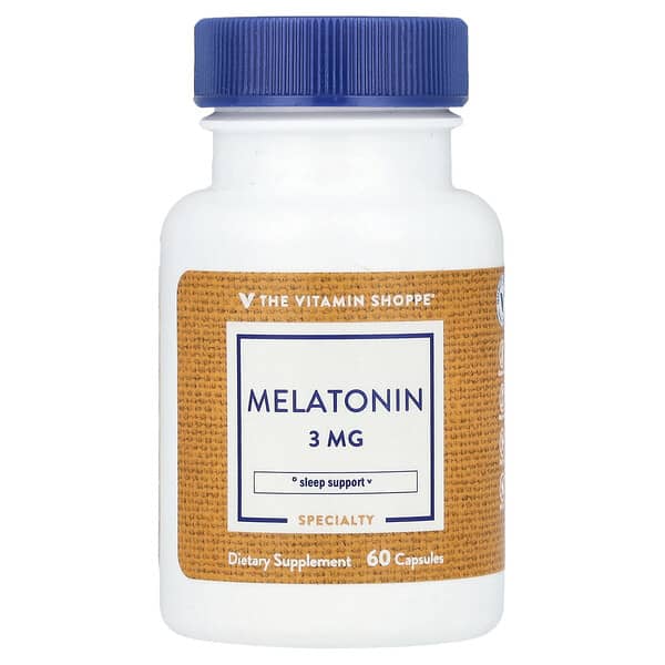 Melatonin, 3 mg, 60 Capsules