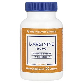 The Vitamin Shoppe‏, L-ארגינין, 500 מ"ג, 100 כמוסות