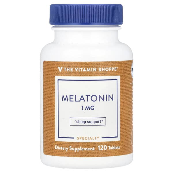 Melatonin, 1 mg, 120 Tablets
