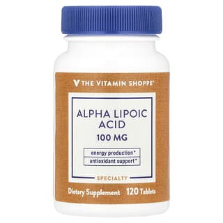 The Vitamin Shoppe, Alpha-Liponsäure, 120 Tabletten