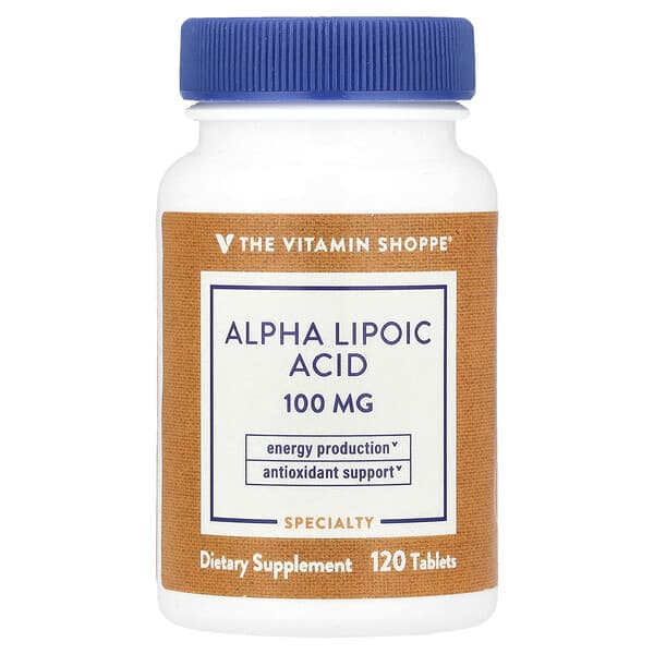 The Vitamin Shoppe, α-硫辛酸，120 片