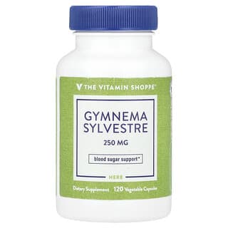 The Vitamin Shoppe, ギムネマスリベストル、250mg、ベジカプセル120粒