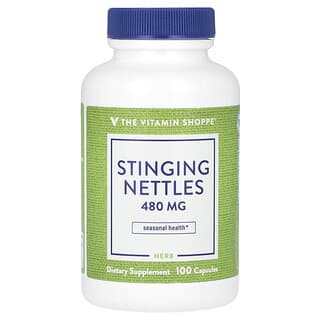 The Vitamin Shoppe, Stinging Nettles, Brennnessel, 480 mg, 100 Kapseln