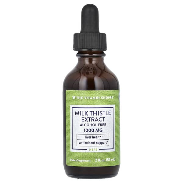 Milk Thistle Extract, Alcohol Free, 1,000 mg, 2 fl oz (59 ml)
