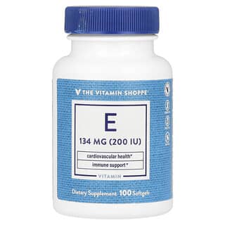 The Vitamin Shoppe, Vitamine E, 134 mg (200 UI), 100 capsules à enveloppe molle