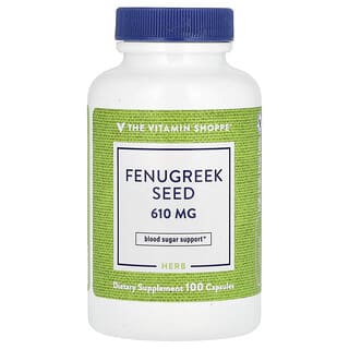 The Vitamin Shoppe, Fenugreek Seed, 610 mg, 100 Capsules