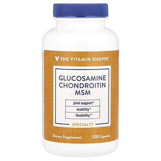 The Vitamin Shoppe, Glucosamina, condroitina y MSM, 120 cápsulas