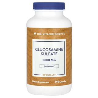The Vitamin Shoppe, Sulfato de glucosamina, 1000 mg, 240 cápsulas