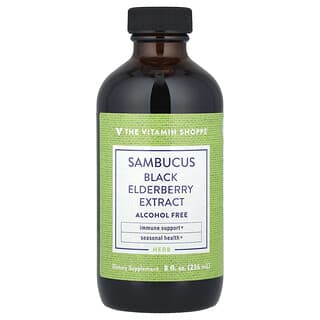 The Vitamin Shoppe, Sambucus Black Elderberry Extract, Alcohol Free, 8 fl oz (236 ml)