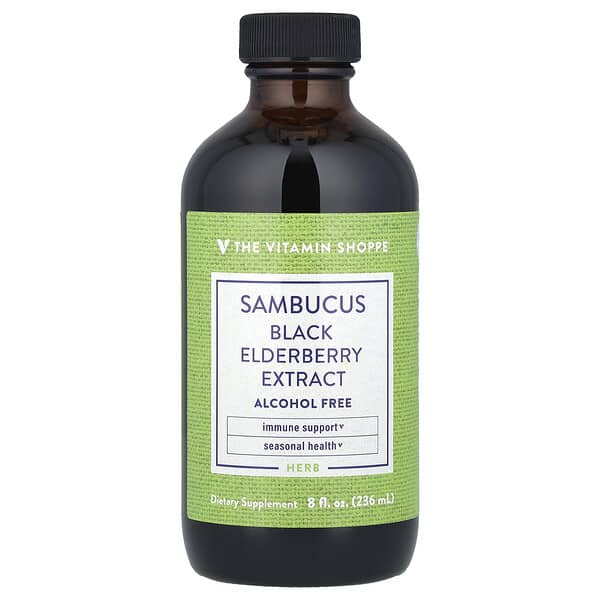 Sambucus Black Elderberry Extract, Alcohol Free, 8 fl oz (236 ml)