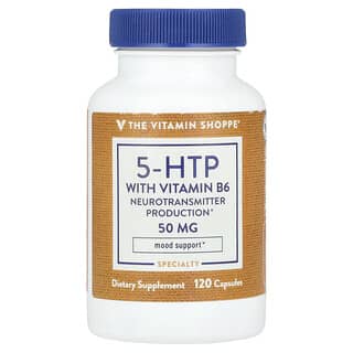 The Vitamin Shoppe, 5-гідрокситриптофан з вітаміном B6, 120 капсул