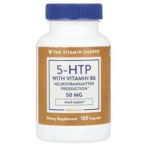 The Vitamin Shoppe, 5- HTP With Vitamin B6, 120 Capsules
