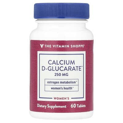 The Vitamin Shoppe, Women's Calcium D-Glucarate™, 250 mg, 60 Tablets