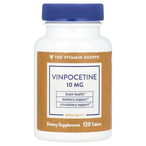 Vinpocetine, 10 mg, 120 Tablets