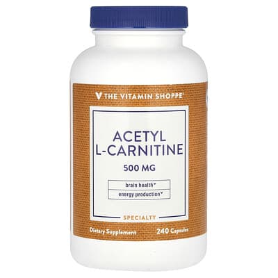 The Vitamin Shoppe, Acetyl-L-Carnitine, 500 mg, 240 Capsules