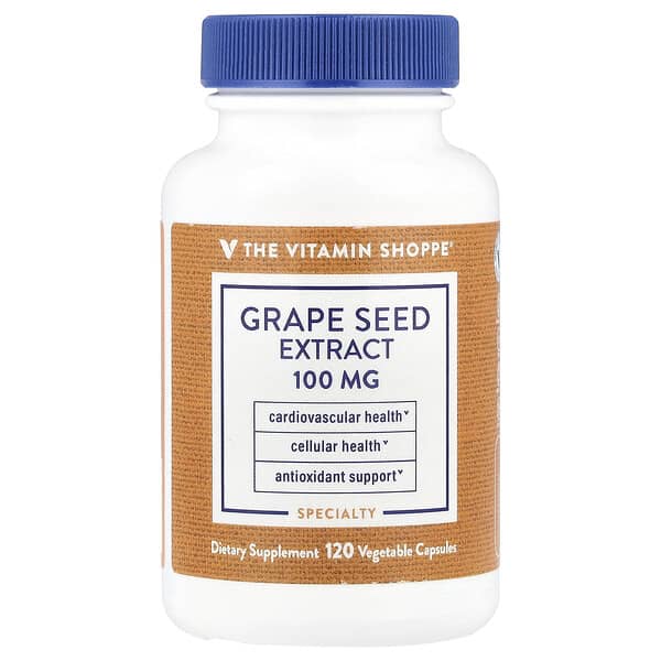 Grape Seed Extract, 100 mg, 120 Vegetable Capsules