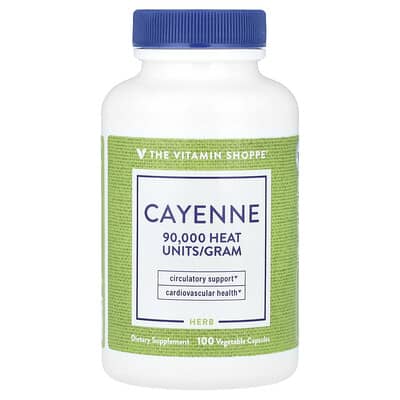 The Vitamin Shoppe, Cayenne, 100 Vegetable Capsules (450 mg per Capsule)