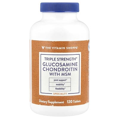 The Vitamin Shoppe, Triple Strength Chitosamine Chondroitin with MSM, 120 Tablets