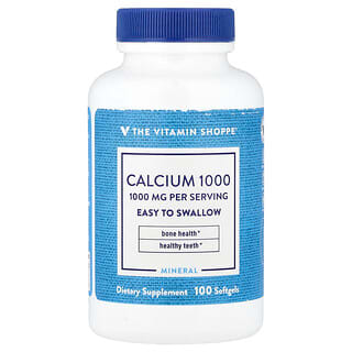 The Vitamin Shoppe (더 비타민 샵), 칼슘 1000, 소프트젤 100정