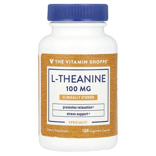 The Vitamin Shoppe, L-teanina, 100 mg, 120 cápsulas vegetales