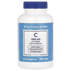 The Vitamin Shoppe, Vitamin C, 1,000 mg, 100 Softgels (500 mg Per Softgel)