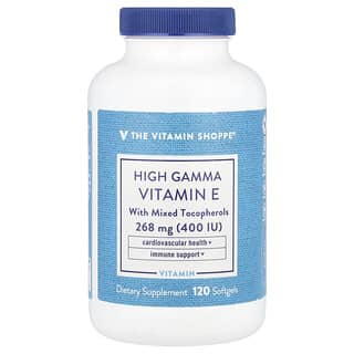 The Vitamin Shoppe, High Gamma Vitamin E With Mixed Tocopherols, 120 Softgels