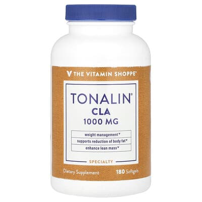 The Vitamin Shoppe, Tonalin® CLA, 1,000 mg, 180 Softgels