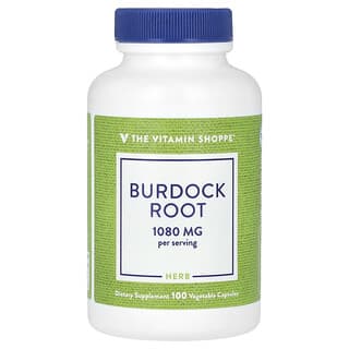 The Vitamin Shoppe, Burdock Root, Klettenwurzel, 1.080 mg, 100 pflanzliche Kapseln (540 mg pro Kapsel)