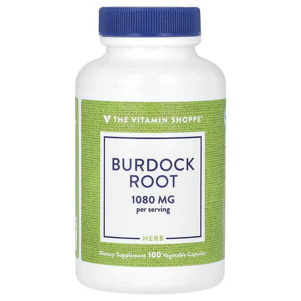 Burdock Root, 100 Vegetable Capsules (540 mg per Capsule)