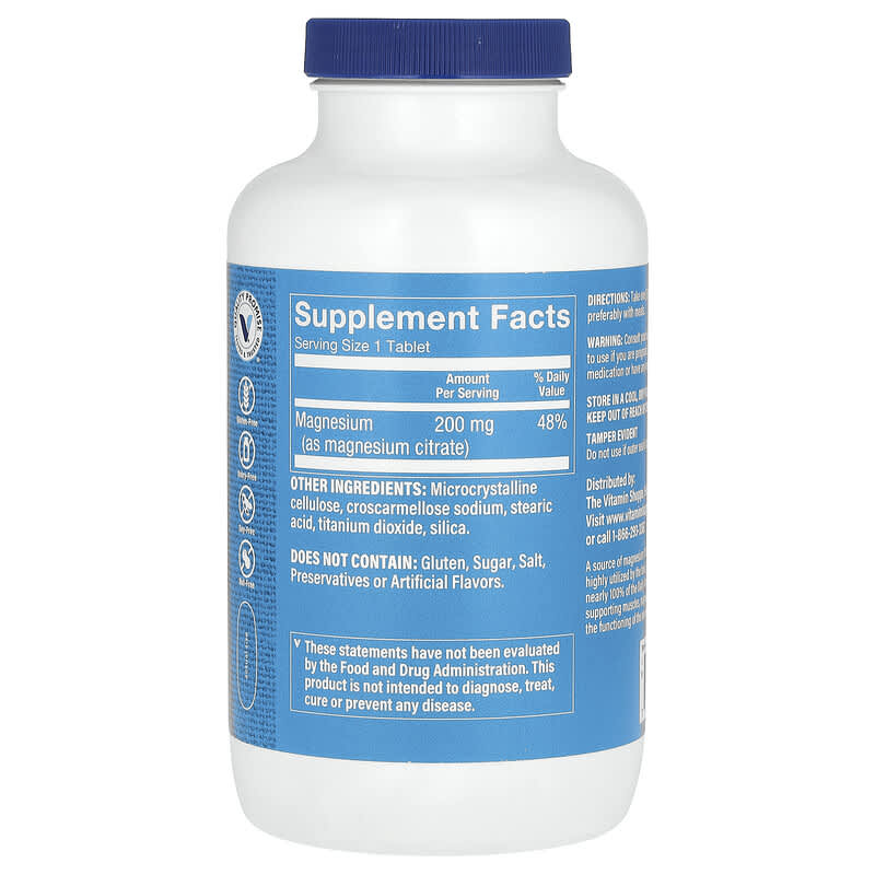 Magnésium SimplySupplements 200mg - Boîte De 360 Comprimés, Qualité UK, Santé Osseuse