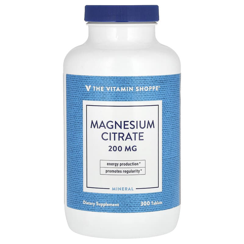 Magnesium Citrate, 200 mg, 300 Tablets