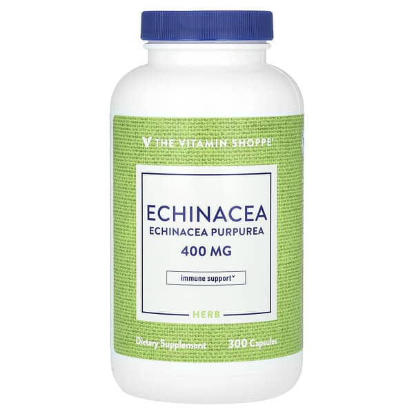 The Vitamin Shoppe, 에키네시아, 400mg, 캡슐 300정