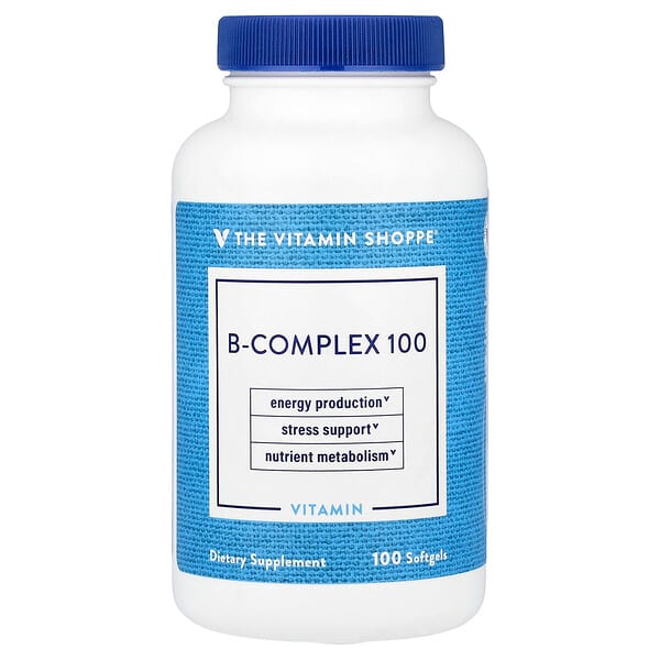 The Vitamin Shoppe, B-Kompleks 100, 100 Kapsul Gel Lunak