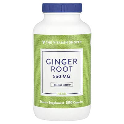 The Vitamin Shoppe, Ginger Root, 550 mg, 300 Capsules