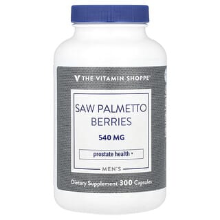 The Vitamin Shoppe, Men's Saw Palmetto Berries, 540 mg, 300 Capsules