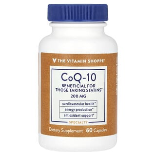 The Vitamin Shoppe, CoQ-10, 200 mg, 60 cápsulas