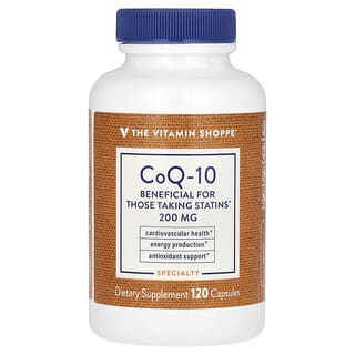 The Vitamin Shoppe, коэнзим Q10, 200 мг, 120 капсул