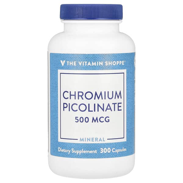The Vitamin Shoppe Chromium Picolinate, 500 mcg, 300 Capsules
