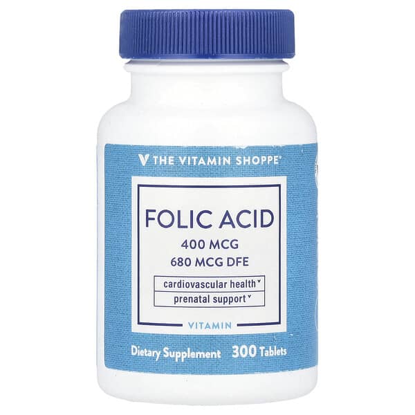 Folic Acid, 680 mcg DFE, 300 Tablets