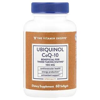 The Vitamin Shoppe, Ubiquinol CoQ-10, 60 cápsulas blandas