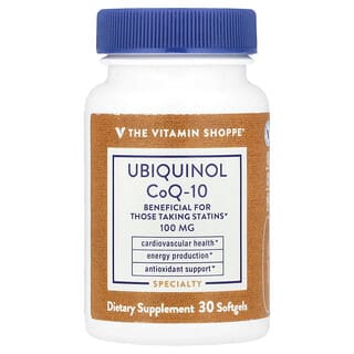 The Vitamin Shoppe, Ubiquinol CoQ-10, 100 mg, 30 Softgels