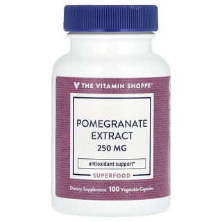 The Vitamin Shoppe, Pomegranate Extract, Granatapfelextrakt, 250 mg, 100 pflanzliche Kapseln