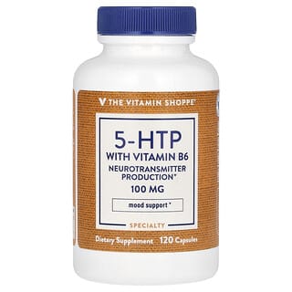 The Vitamin Shoppe‏, ‎5-HTP עם ויטמין B6‏, 120 כמוסות