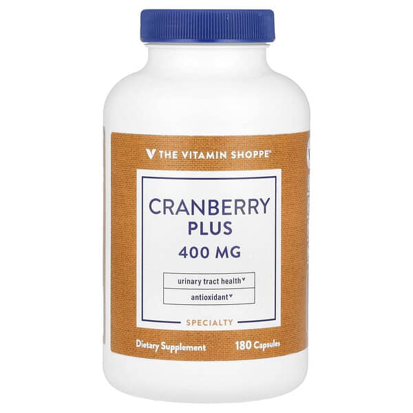 The Vitamin Shoppe, Cranberry Plus, 400 mg, 180 Capsules — product photo 1