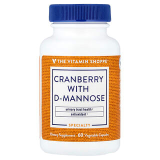 The Vitamin Shoppe, Cranberi dengan D-Manosa, 60 Kapsul Nabati