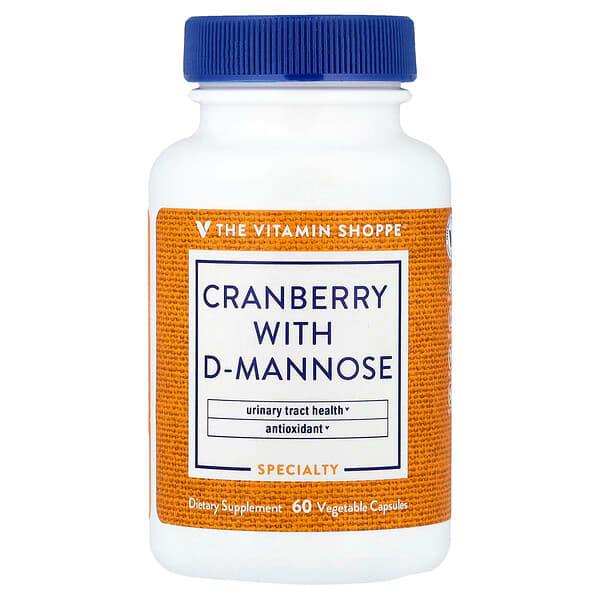 The Vitamin Shoppe, Cranberry With D-Mannose, 60 Vegetable Capsules — product photo 1